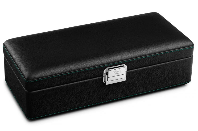Scatola del Tempo Watch Case Valigetta 4 Black Blue Tiffany 05002.BBLSIL Image 2
