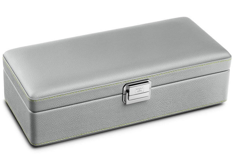 Scatola del Tempo Watch Case Valigetta 4 Grey Green 05002.GGRSIL Image 2