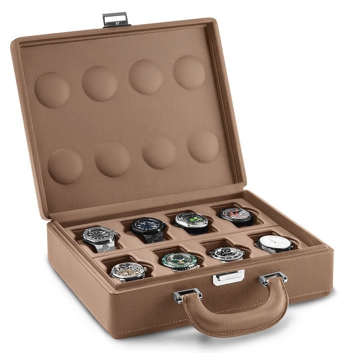 Scatola del Tempo Watch Case Valigetta 8 Handle Chestnut 05013.CSIL Image 1