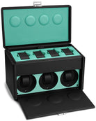 Scatola del Tempo Watch Winder 7RT Black Blue Tiffany 02069.BBLSIL Image 1