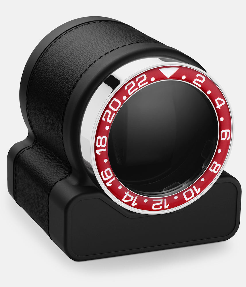 Scatola del Tempo Watch Winder Rotor One Black Red Bezel 03008.BSIL 03015.GHR Image 1
