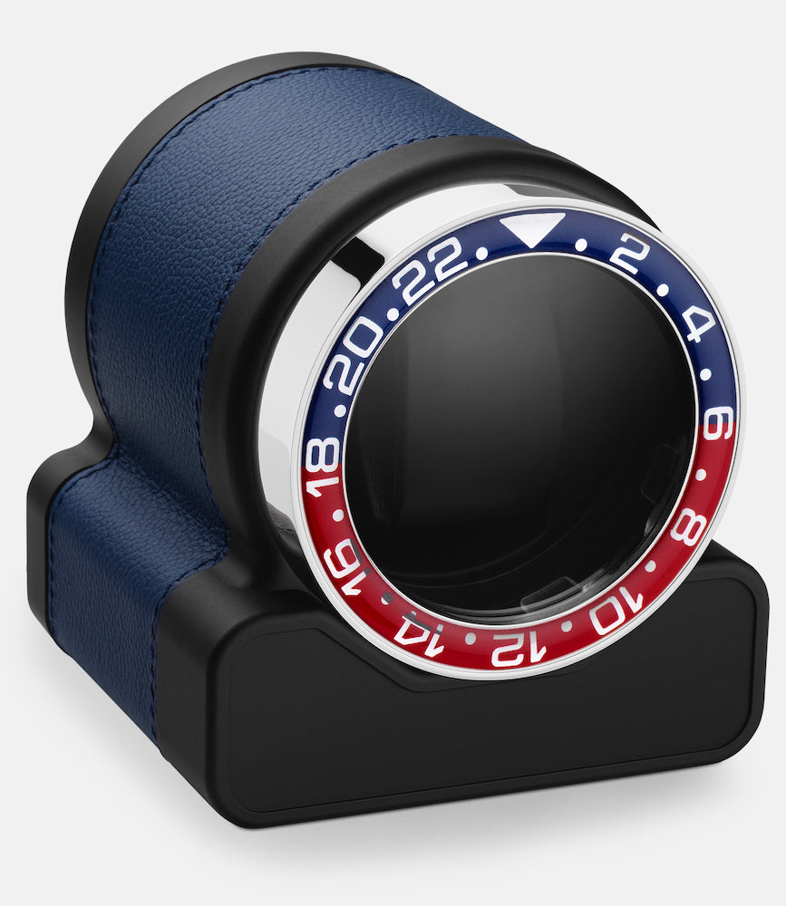 Scatola del Tempo Watch Winder Rotor One Blue Pepsi Bezel 03008.BLSIL 03015.GHPEP Image 1