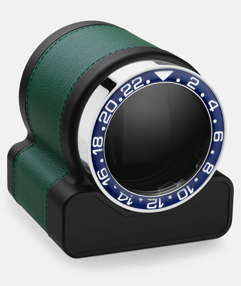 Scatola del Tempo Watch Winder Rotor One Green Blue Bezel 03008.VSIL 03015.GHB Image 1