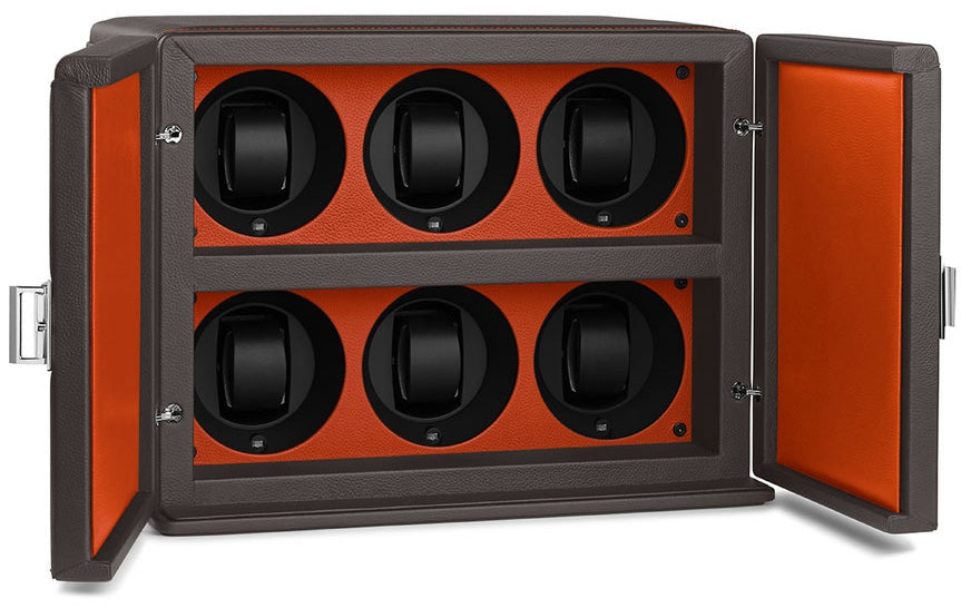 Scatola del Tempo Watch Winder Rotore 6 Grey Orange 02071.GASIL Image 1