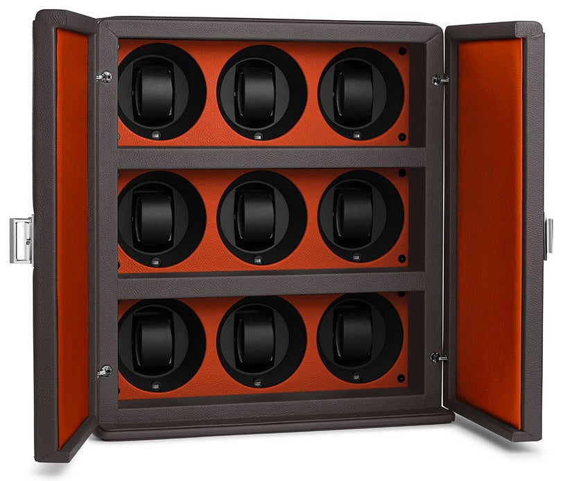 Scatola del Tempo Watch Winder Rotore 9 Grey Orange 02072.GASIL Image 1