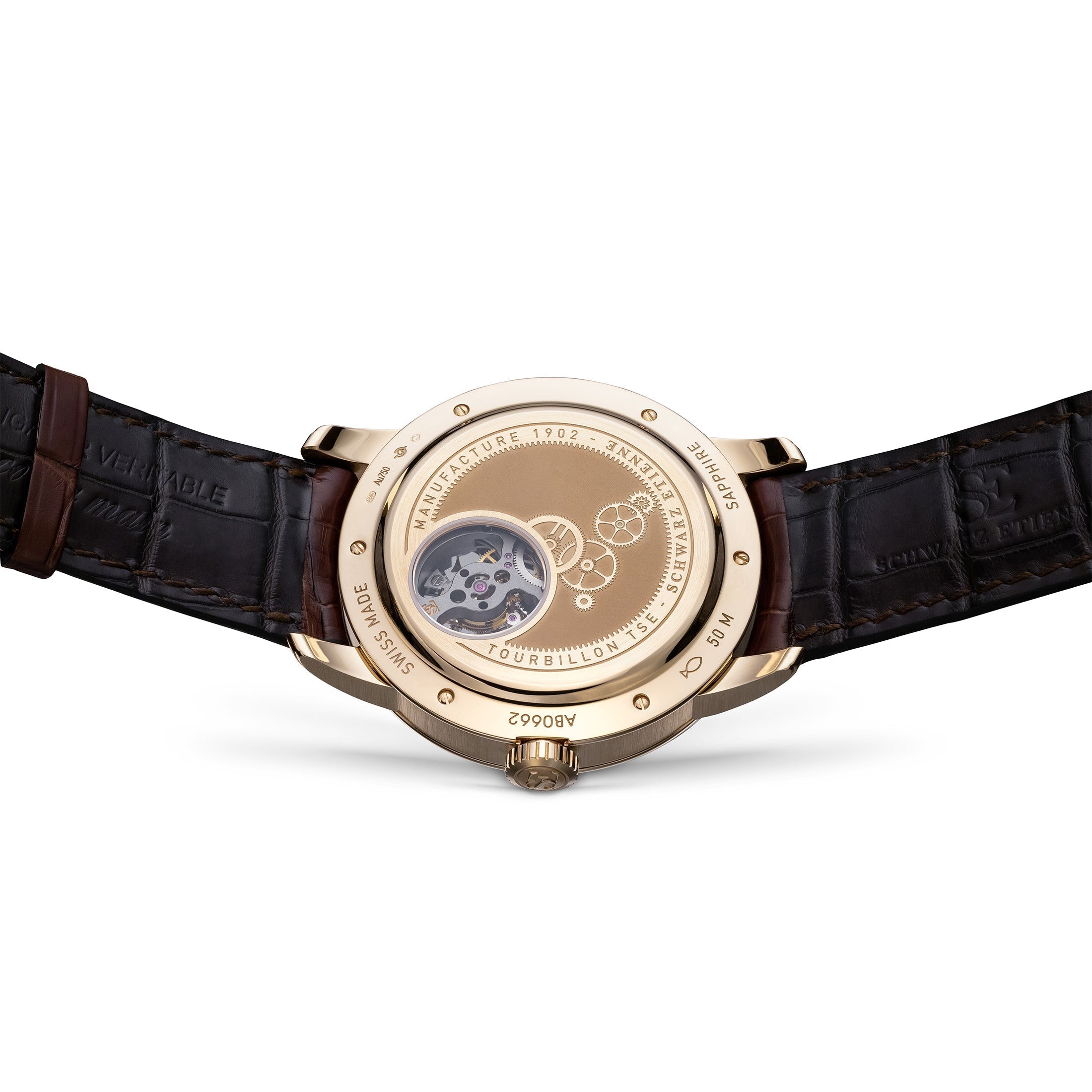 Schwarz Etienne La Chaux De Fonds Tourbillon Retrograde Small Second Watch WCF22TSE06RB21AA Image 3