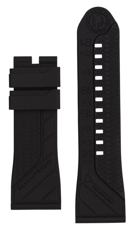 SevenFriday Strap Silicone Black Silicone Black Image 1