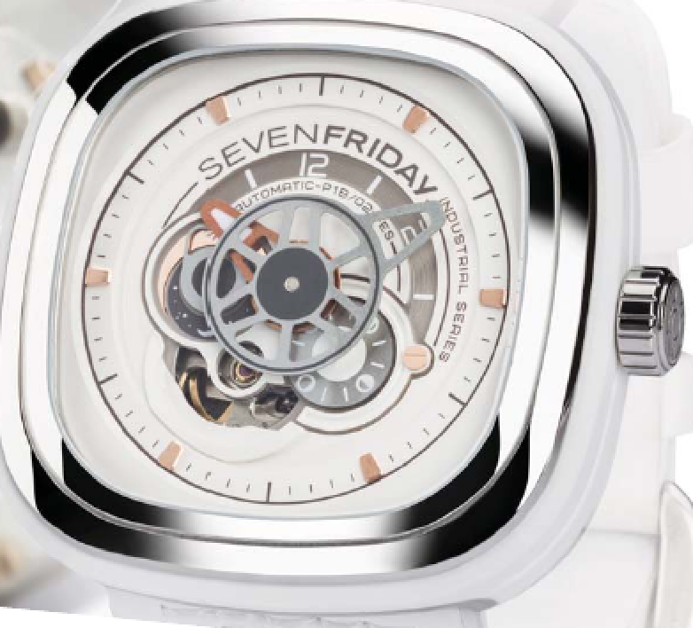 SevenFriday Watch White P1B/02 Bright Limited Edition P1B/02 Bright Image 3