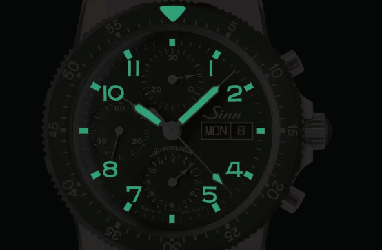 Sinn 103 St Flieger Chronograph Grey Textile Watch 103.031 OLIVE GREY TEXTILE STRAP Image 4