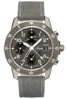 Sinn 103 Ti Diapal Canvas Grey Watch 103.078 Brown Leather Image 1