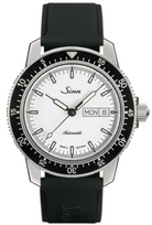 Sinn 104 St Sa I W Silicone Black Watch 104.012 Cowhide Black With Orange Image 1
