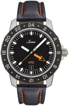 Sinn 105 St Sa UTC Leather Watch 105.020 COWHIDE ORANGE STITCH Image 1