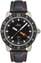 Sinn 105 St Sa UTC Leather Watch 105.020 COWHIDE ORANGE STITCH Image 1