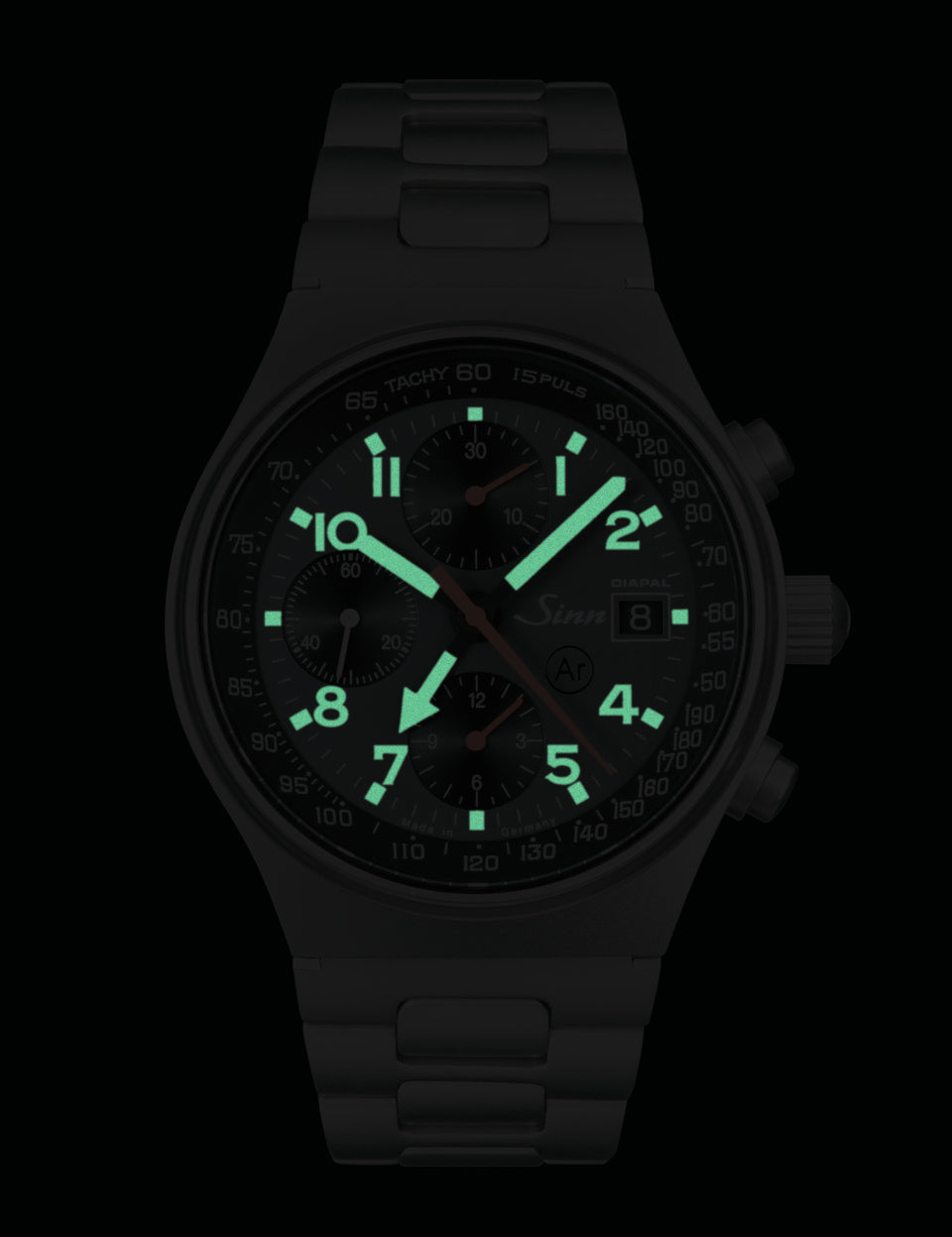 Sinn 144 St Diapal Bracelet Watch 144.068 Bracelet Image 2