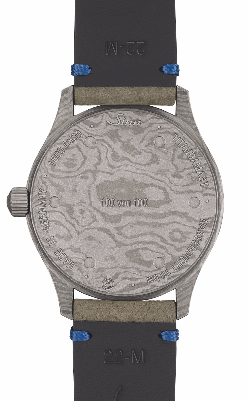 Sinn 1800 TITANDAMASZENER Limited Edition 1800.060 Grey Nubuck Image 4