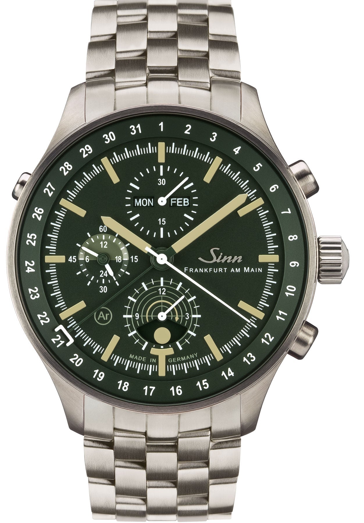 Sinn 3006 Hunting Fine Link Bracelet Watch 3006.010 Fine Link Bracelet Image 1