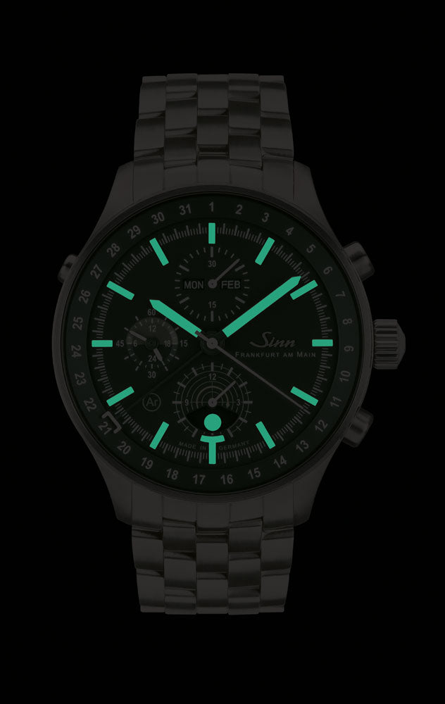 Sinn 3006 Hunting Fine Link Bracelet Watch 3006.010 Fine Link Bracelet Image 5