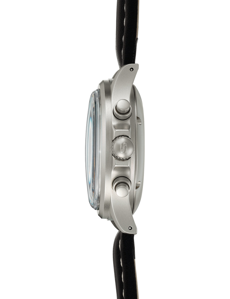 Sinn 356 Pilot Cowhide Black Watch 356.020 Cowhide Black With Orange Image 4