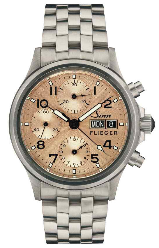 Sinn 356 Sa Pilot II Fine Link Bracelet Watch 356.072 Fine Link Bracelet Image 1