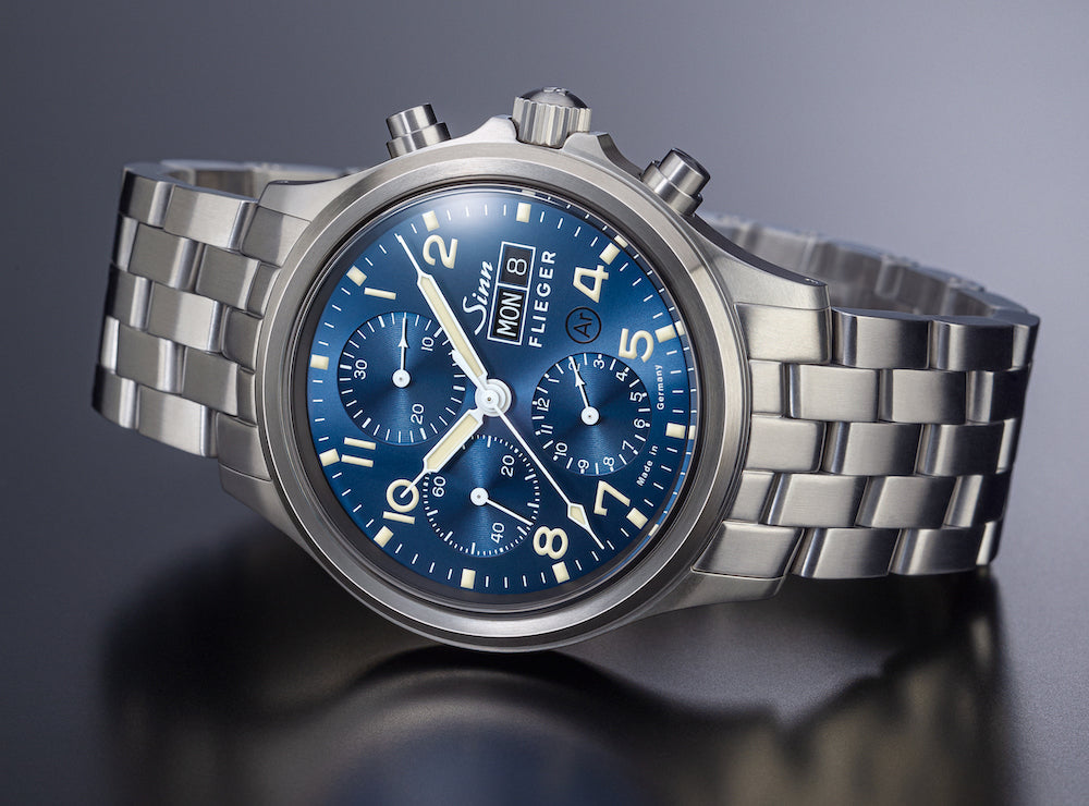Sinn 358 Sa Pilot B E Fine Link Bracelet Watch 358.064 Fine Link Bracelet Image 4