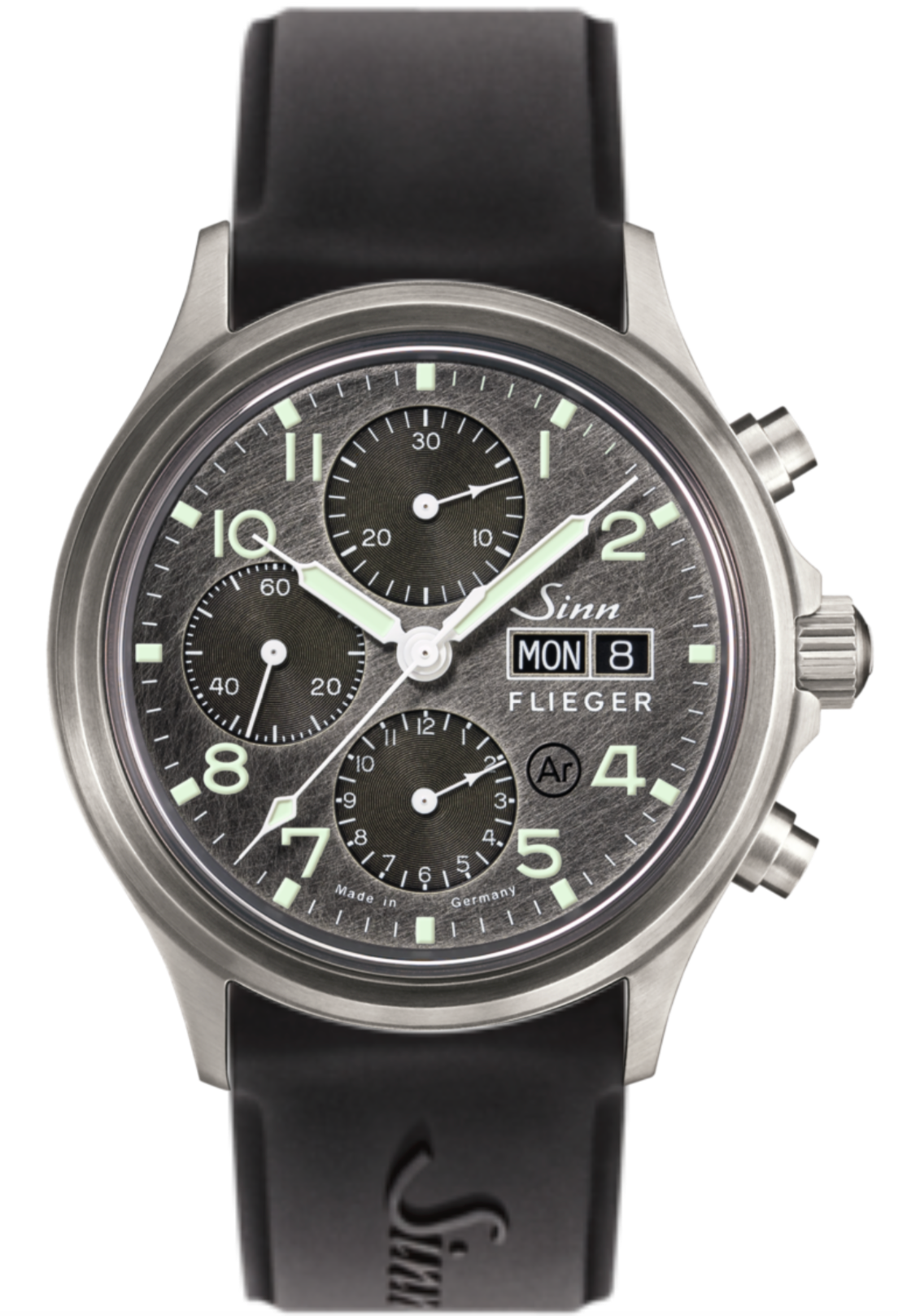 Sinn 358 Sa Pilot DS Silicone Black Watch 358.065 Silicone Black Image 1