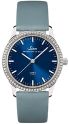 Sinn 434 TW 68 WG B Ladies Leather Blue Watch 434.032 Leather Blue Image 1