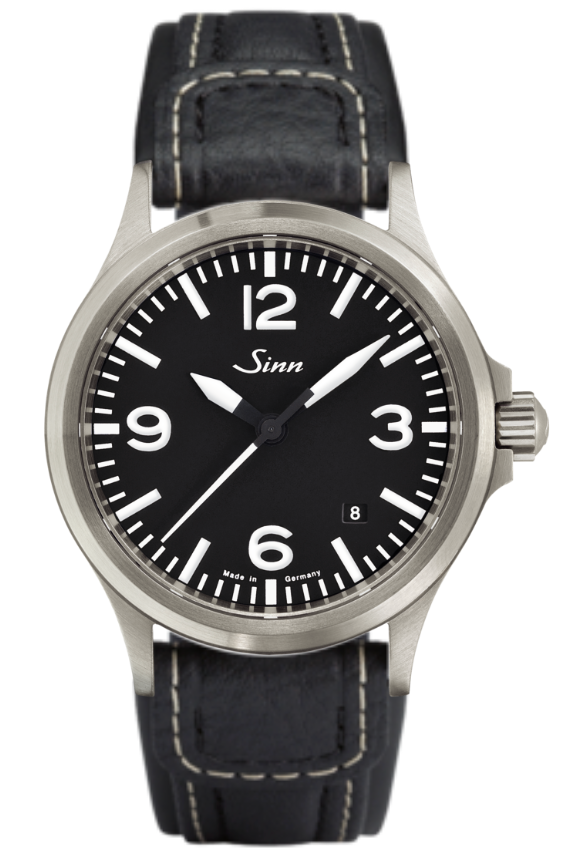 Sinn 556 A Cowhide Leather Watch 556.014 Alligator Strap Image 1