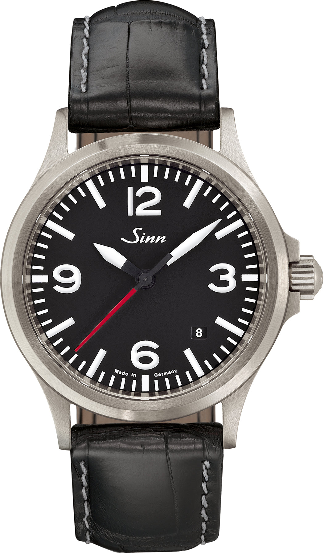 Sinn 556 A RS Black Cowhide Aligator Watch 556.0141 Black Cowhide Aligator Image 1