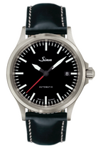 Sinn 556 I RS Cowhide Black Contrasting Seam White Watch 556.0106 Cowhide Black Contrasting Seam White Image 1