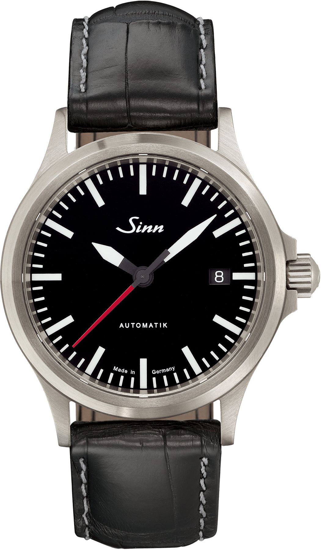 Sinn 556 I RS Leather Black Cowhide Alligator Watch 556.0106 Leather Black Cowhide Aligator Image 1