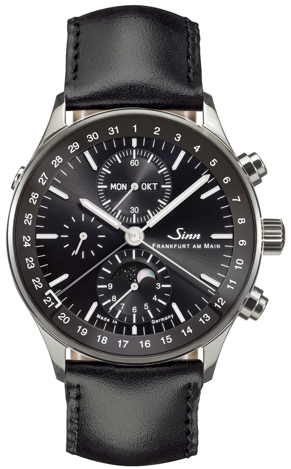 Sinn 6012 Frankfurt Financial District Leather Black Watch 6012.010 Leather Black Image 1