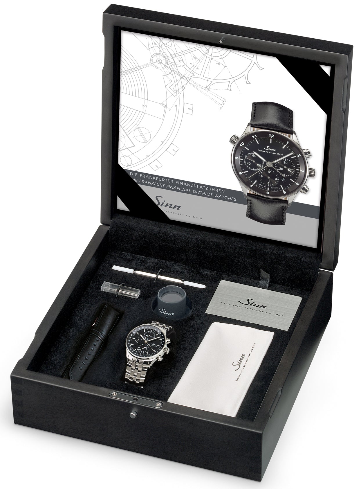 Sinn 6012 Frankfurt Financial District Leather Black Watch 6012.010 Leather Black Image 6