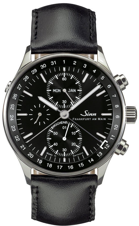 Sinn 6052 Finance District Bracelet-Leather Watch 6052.010 Leather Image 1