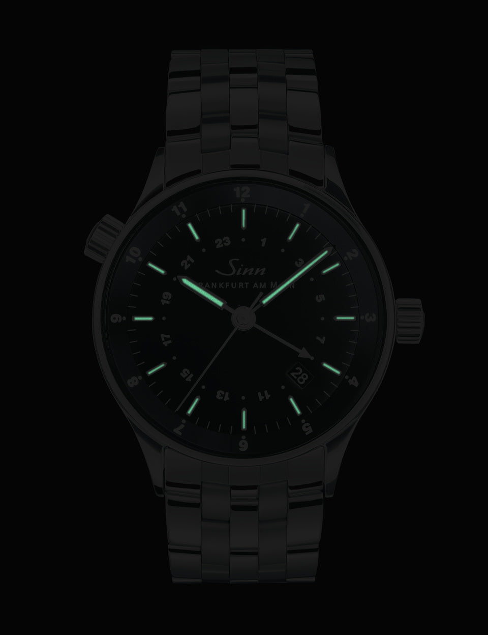 Sinn 6060 Finance District Bracelet-Leather Watch 6060.010 Bracelet & Leather Image 3