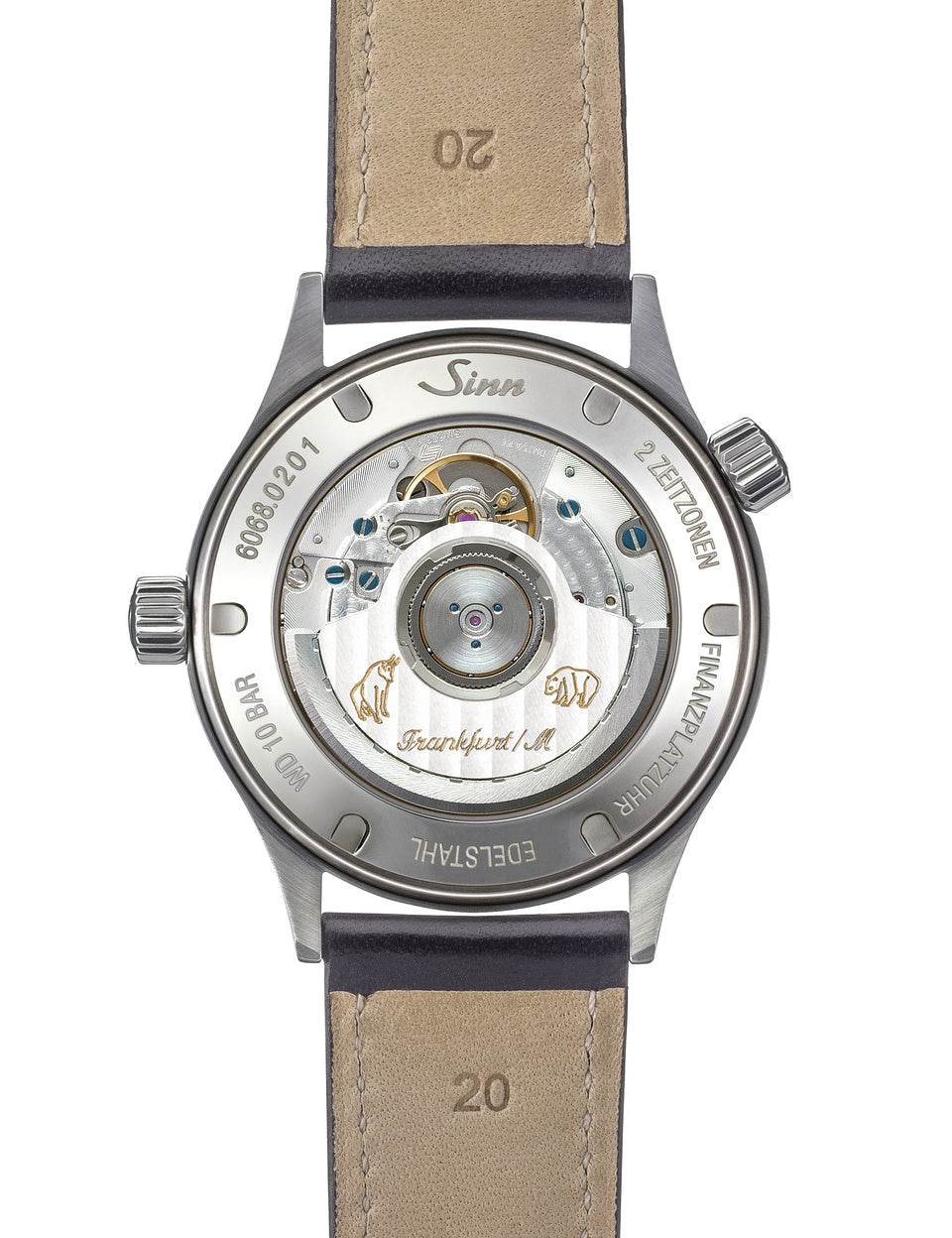 Sinn 6068 Frankfurt Financial District Bracelet-Leather Watch 6068.010 Bracelet & Leather Image 3