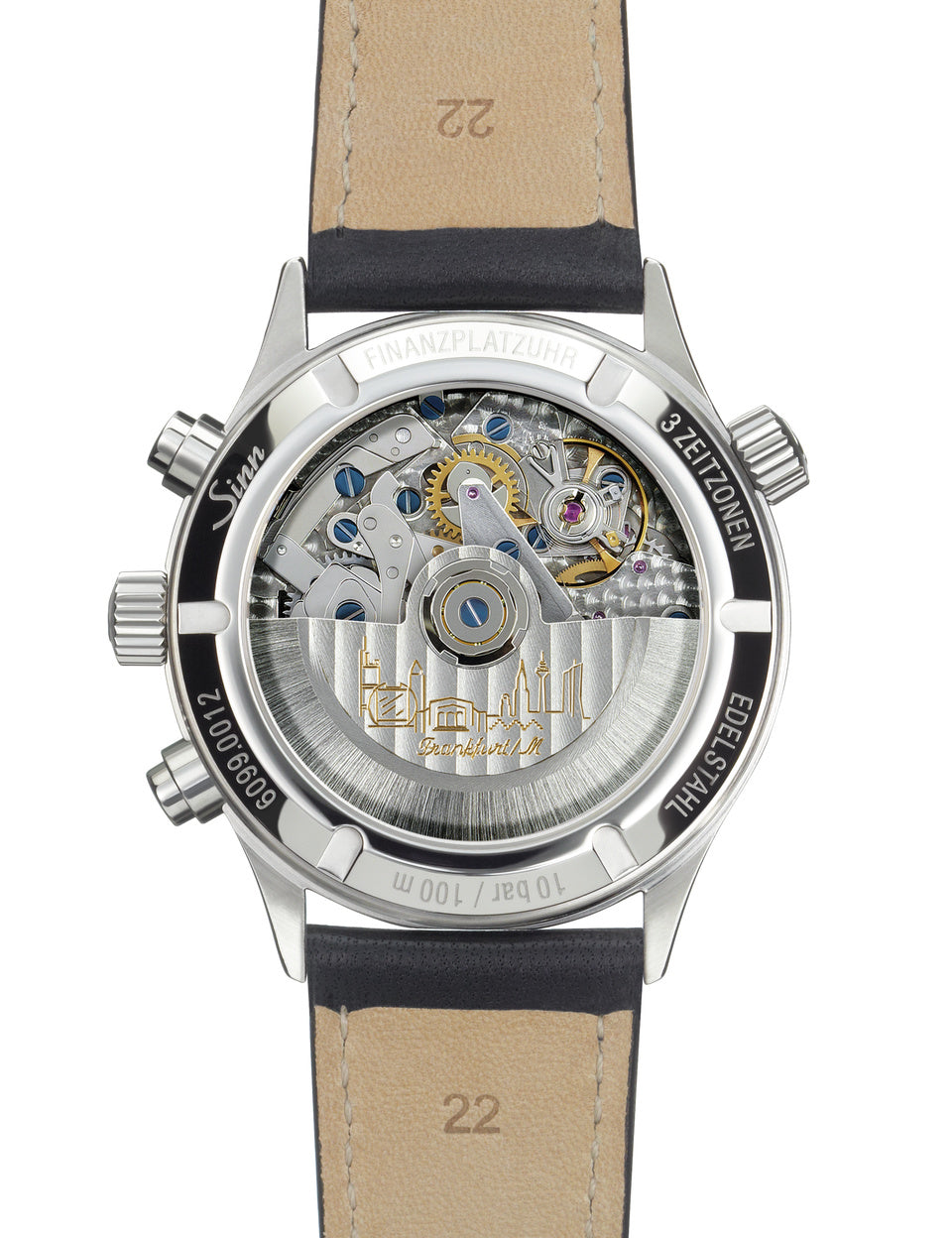Sinn 6099 Finance District Bracelet-Leather Watch 6099.010 Bracelet & Leather Image 3
