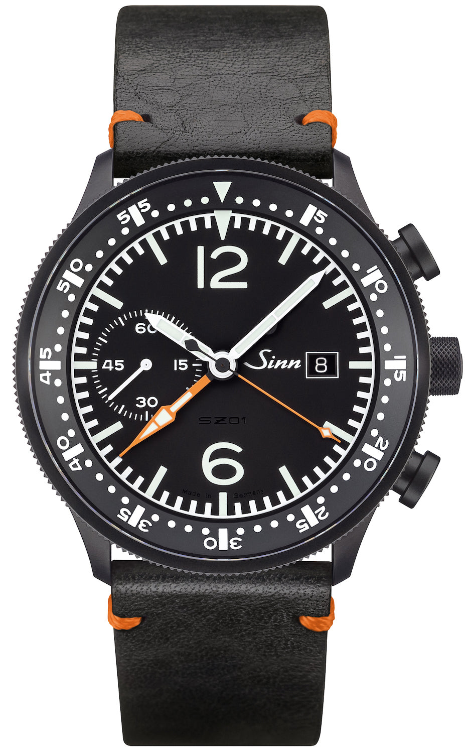 Sinn 717 Leather Black Vintage Cowhide Watch 717.010 Leather Black Vintage Cowhide Image 1