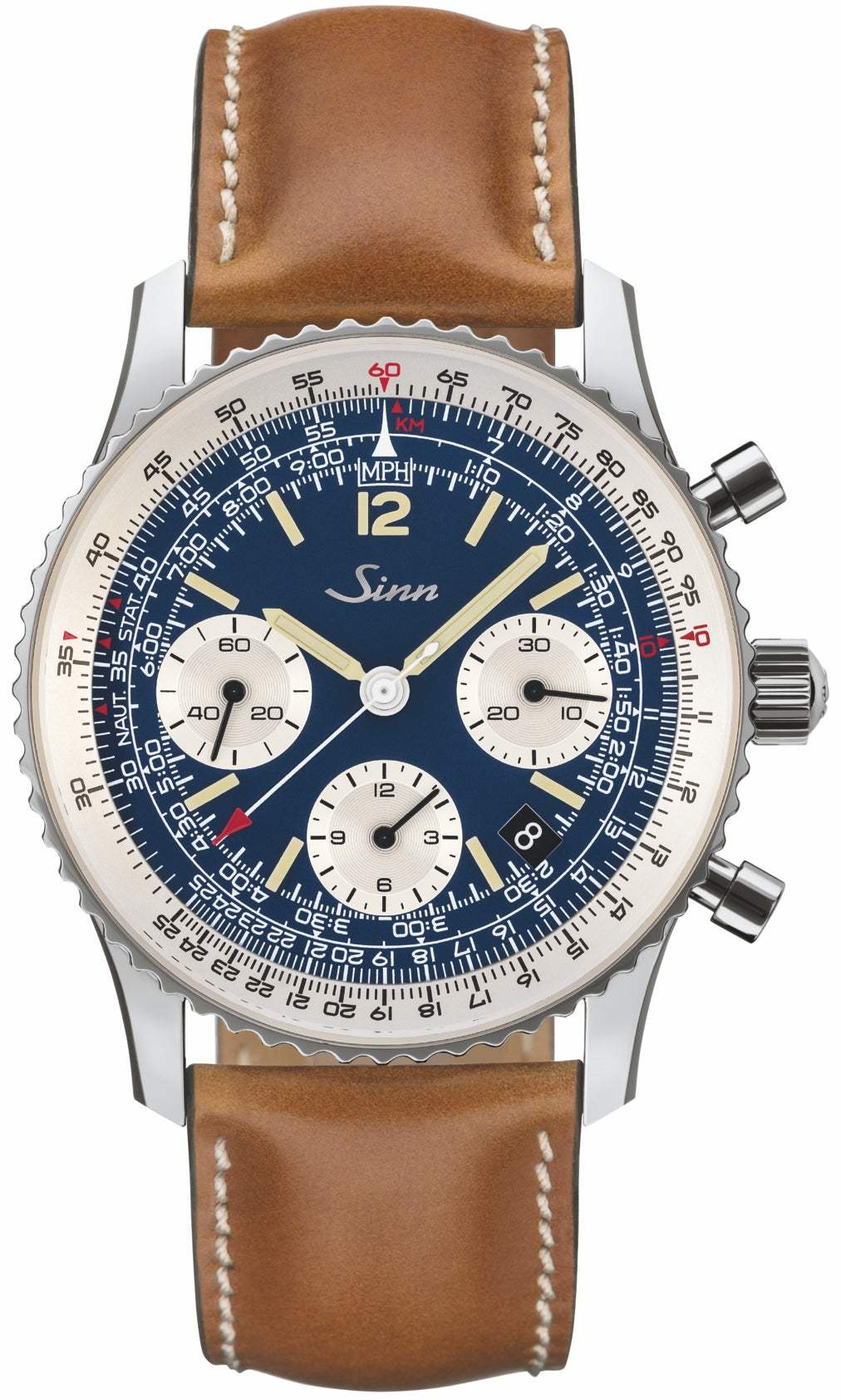 Sinn 903 St BE II Navigation Tan Leather Watch 903.091 Tan Leather Image 1