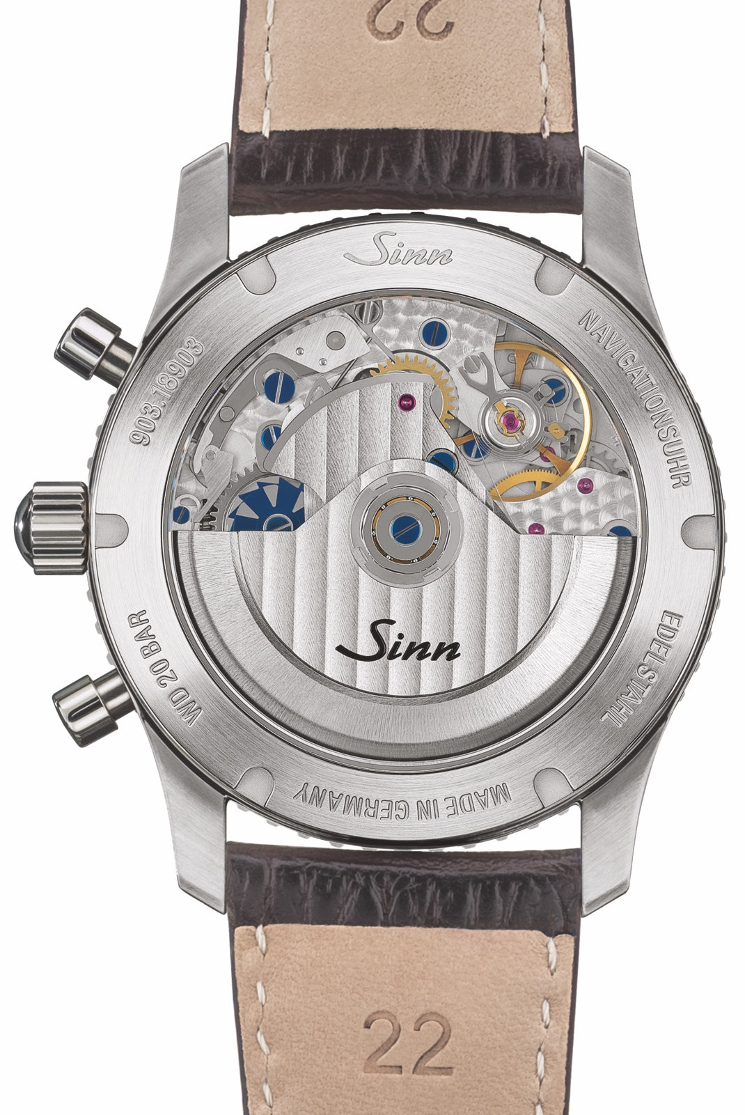 Sinn 903 St II Navigation Vintage Leather Watch 903.090 Vintage Black Leather Image 2