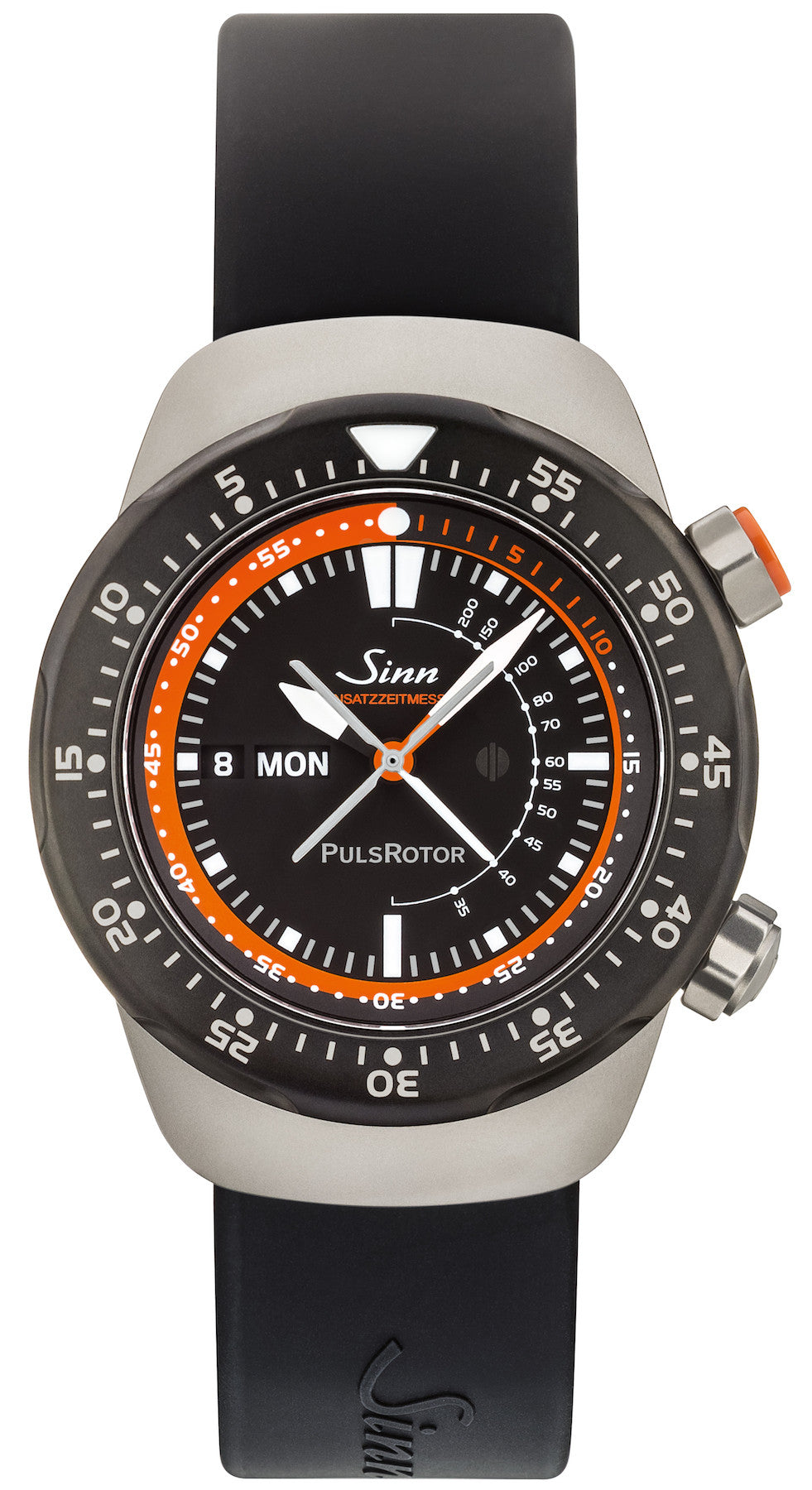 Sinn EZM 12 Silicone Black Watch 112.010 Silicone Black Image 1