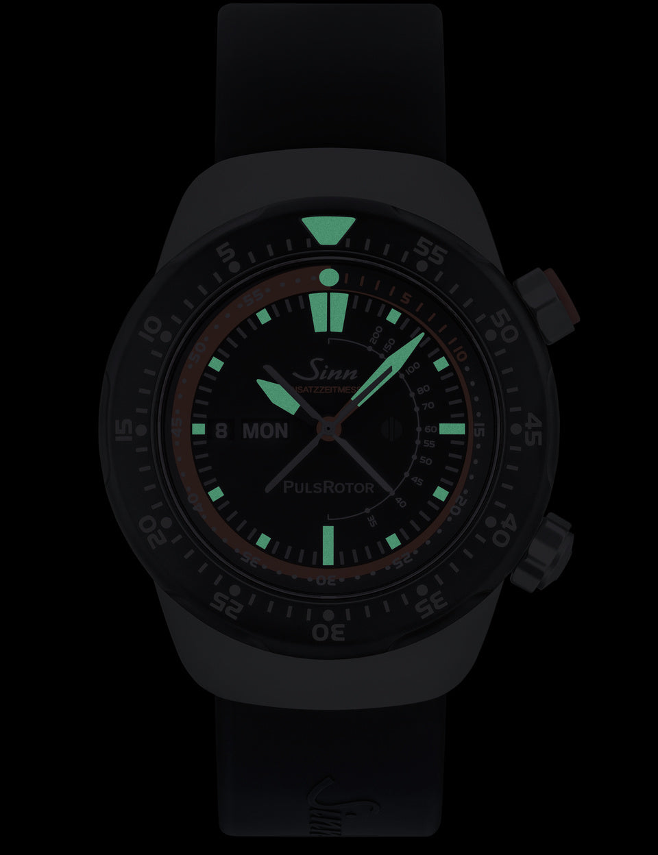 Sinn EZM 12 Silicone Orange Watch 112.010 Silicone Orange Image 2