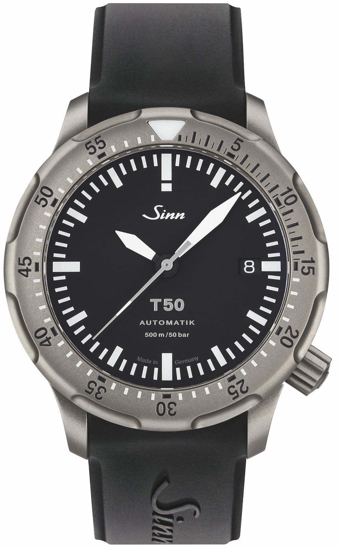 Sinn T50 Black Silicon Watch 1052.010 Black Silicone Image 1