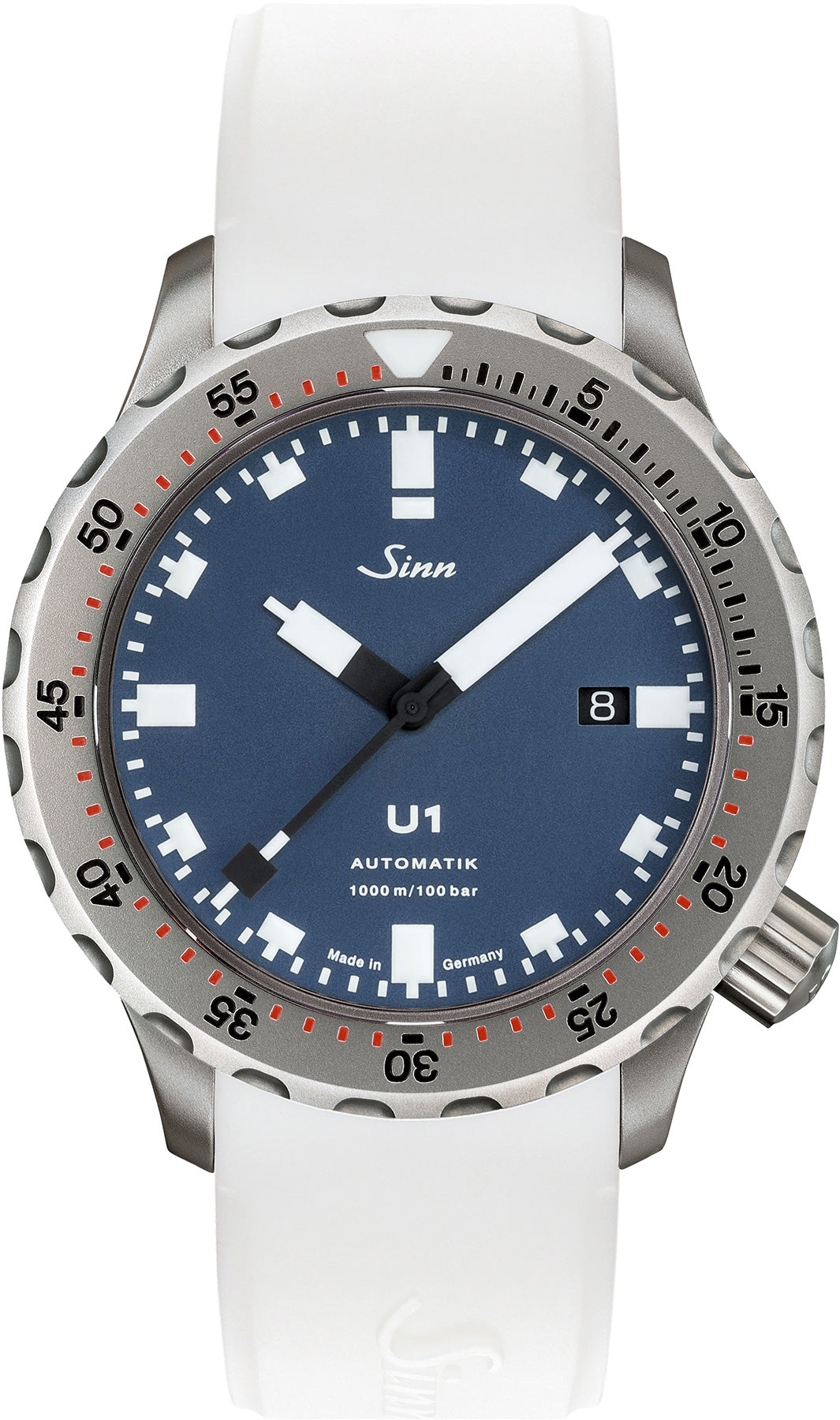 Sinn U1 B Rubber Watch 1010.0102 Rubber White Image 1