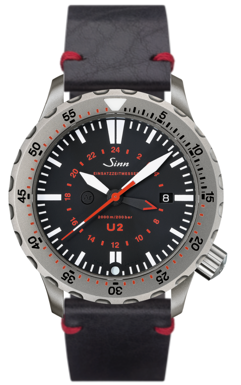 Sinn U2 EZM 5 Vintage Black With Red Watch 1020.010 Vintage Black With Red Image 1