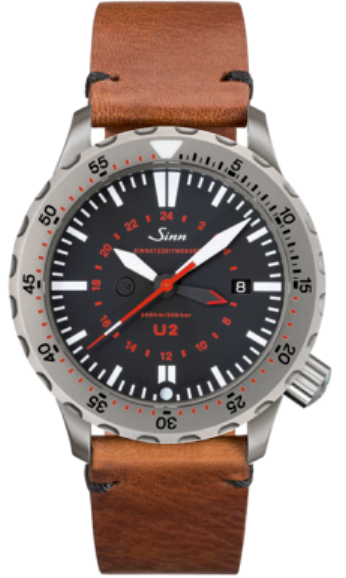 Sinn U2 EZM 5 Vintage Cowhide Brown Watch 1020.010 Vintage Cowhide Brown Image 1