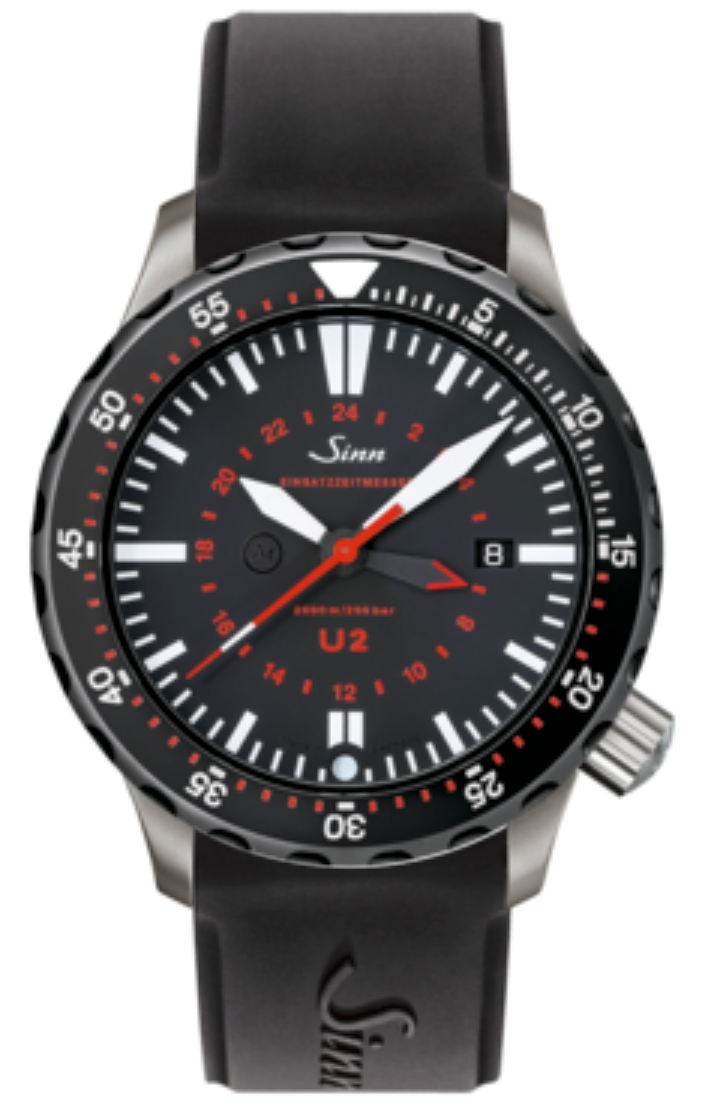 Sinn U2 SDR EZM 5 Silicone Watch 1020.040 Silicone Image 1