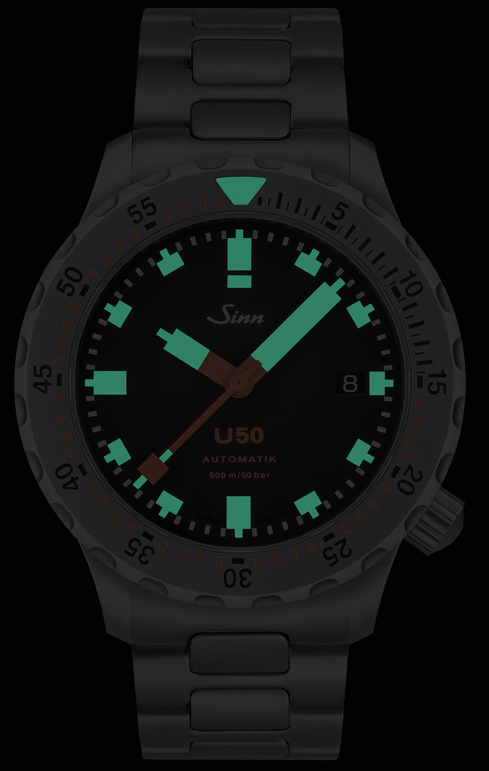 Sinn U50 H Link Bracelet Watch 1050.010 H Link Bracelet Image 2