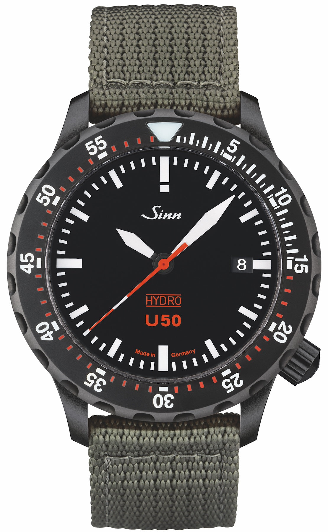 Sinn U50 Hydro S Textile Olive Grey Watch 1051.020 Leather Image 1