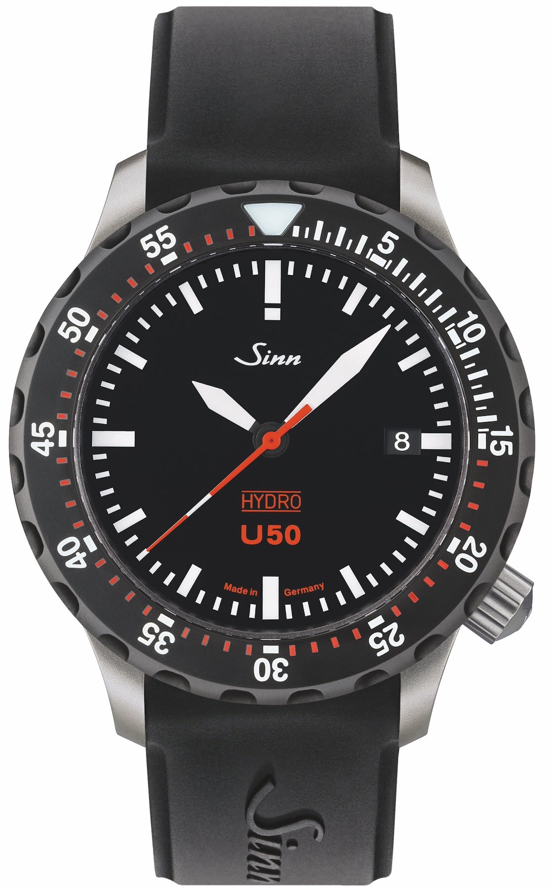 Sinn U50 Hydro SDR Silicone Black Watch 1051.040 Silicone Black Image 1