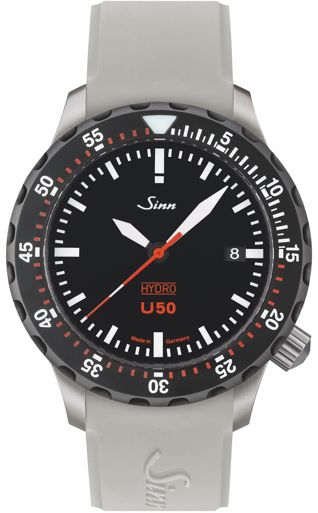 Sinn U50 Hydro SDR Silicone White Watch 1051.040 Silicone White Image 1